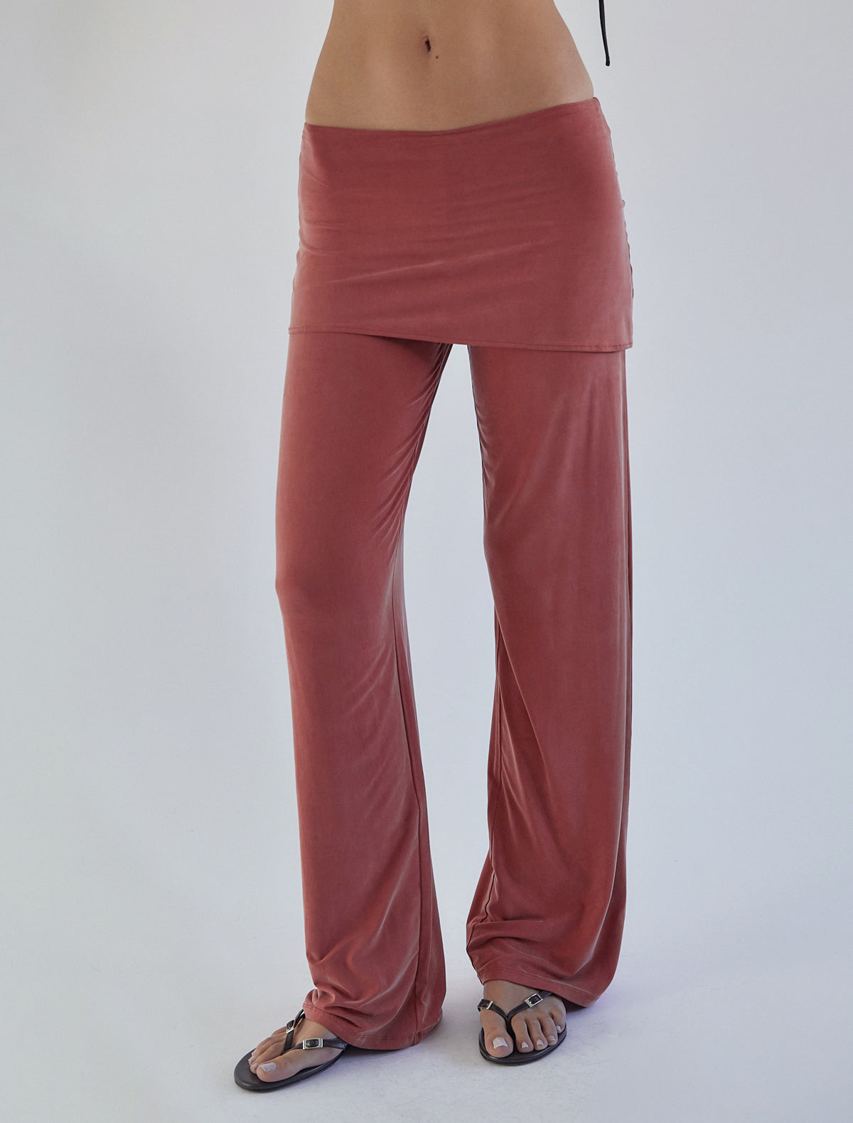 Alexia pants miniskirt cupro pants terracotta