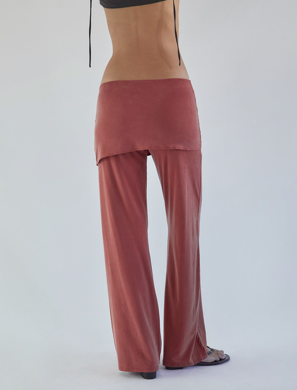 Alexia pants miniskirt cupro pants terracotta