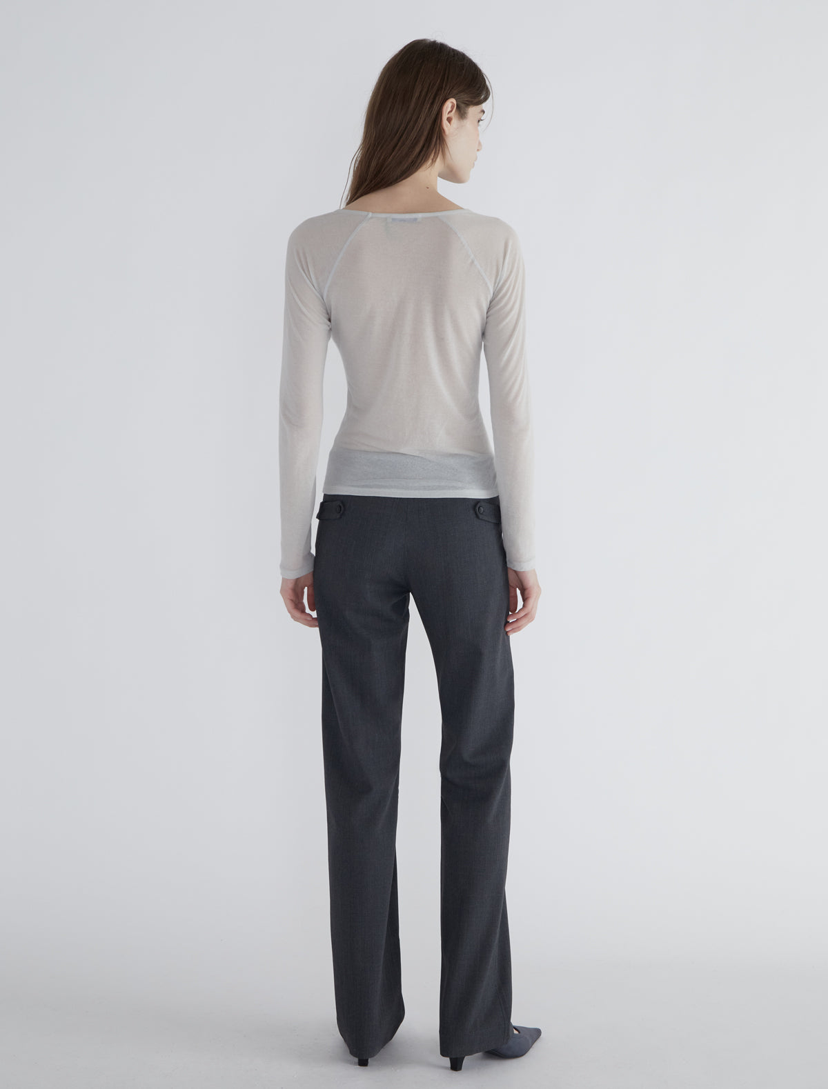 Belts tailored trousers front flap pockets