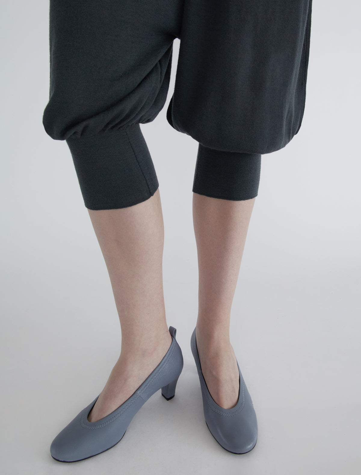 Cofre baggy drop crotch cropped pants darkgreen