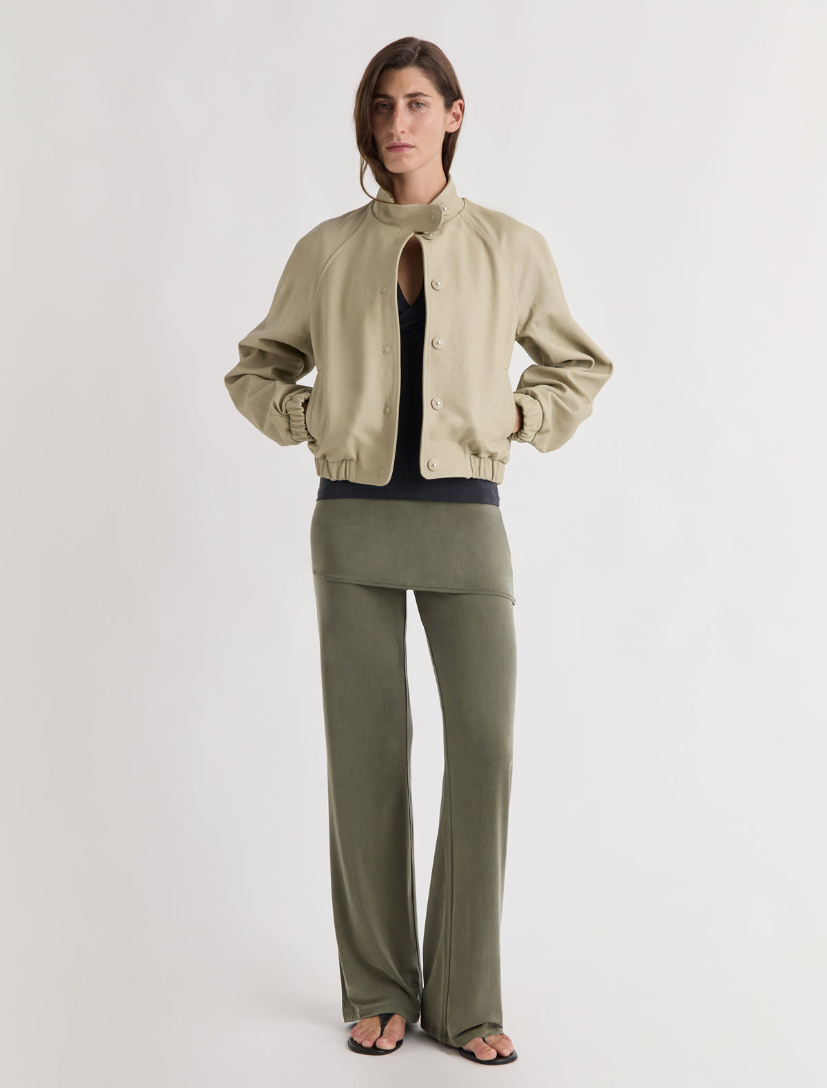 Alexia pants miniskirt cupro pants new khaki