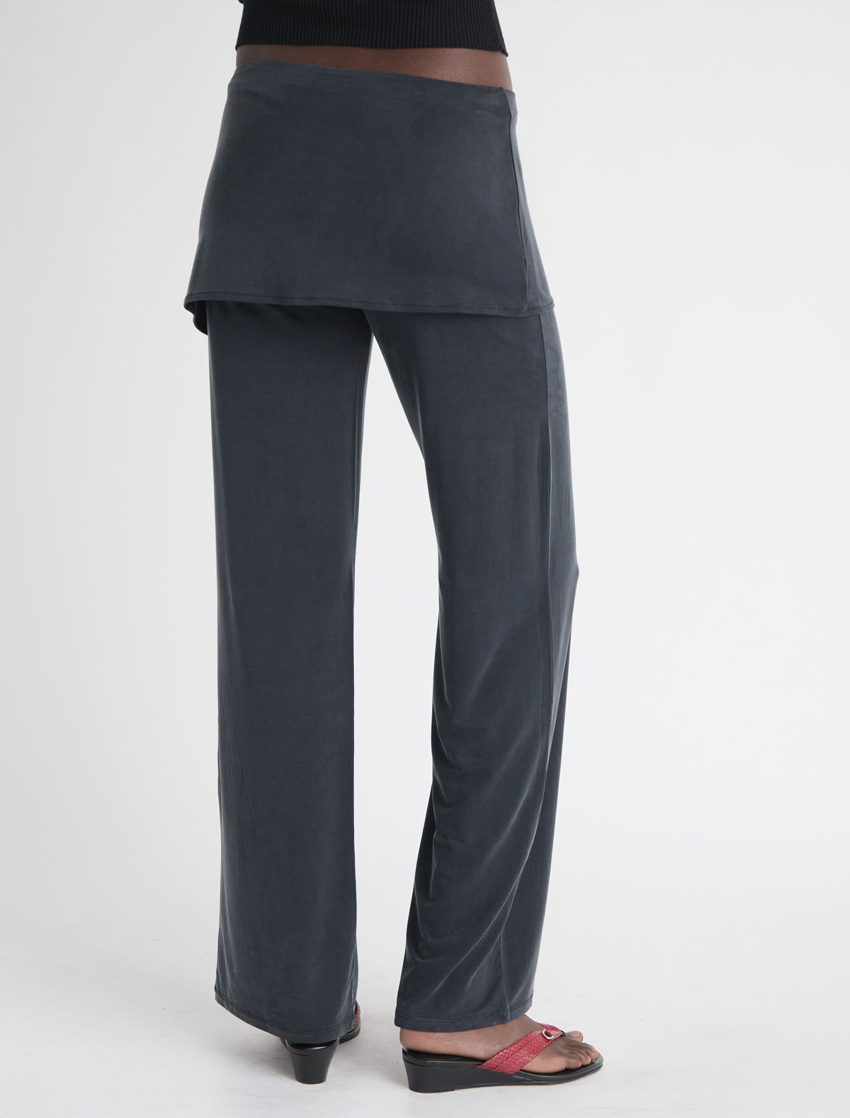 Alexia pants miniskirt cupro pants black