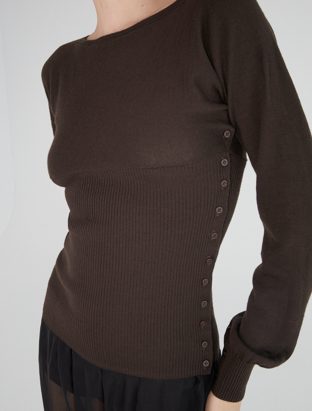 Fa cross shaped top button sides