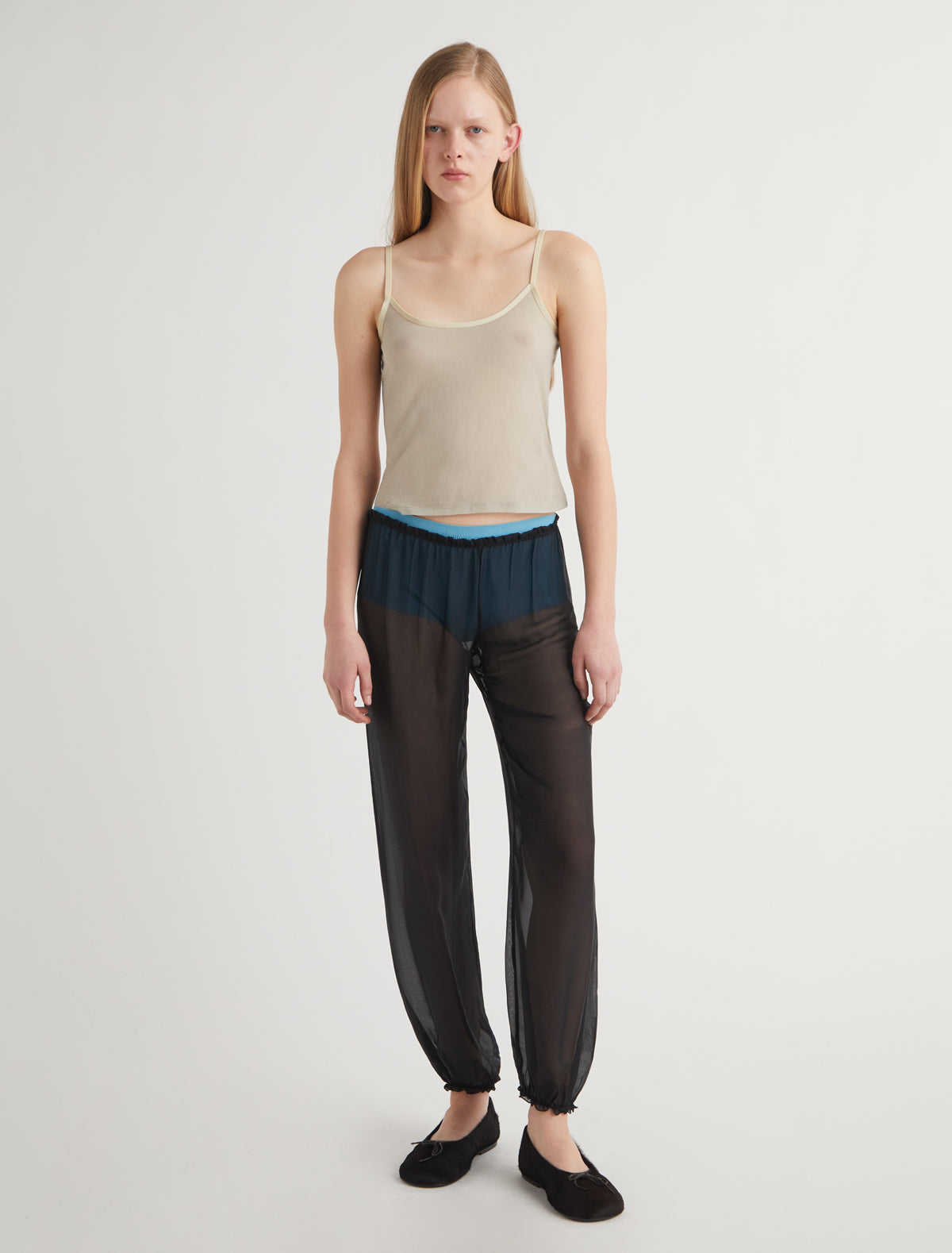 Nasem strappy top lingerie details ecru