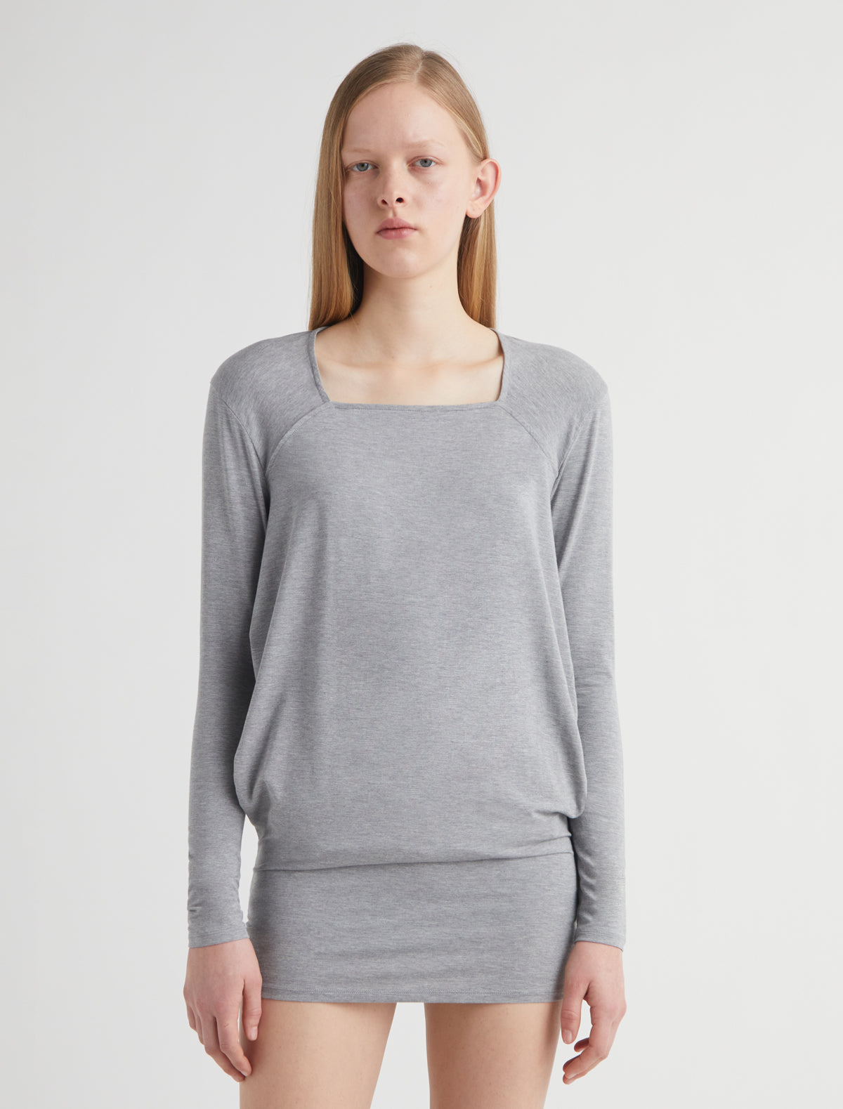 Brita long sleeve top double position design grey