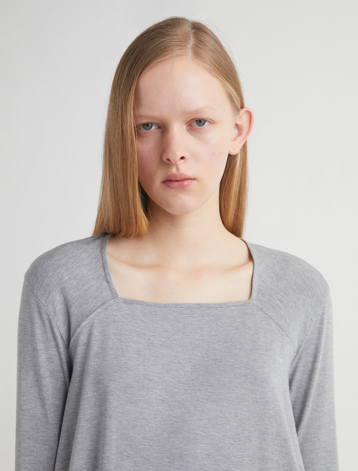 Brita long sleeve top double position design grey