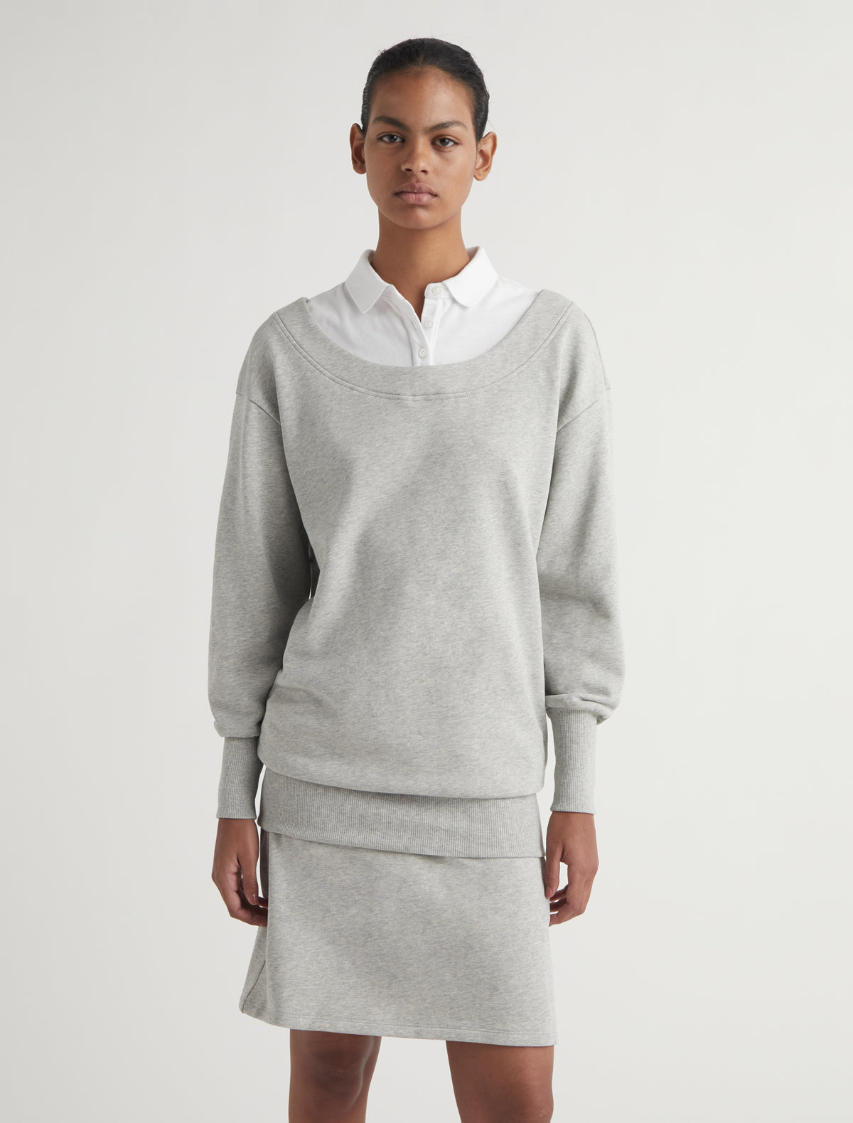 Belda two piece effect dress